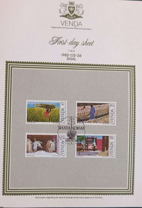 Venda 1982 First Day Sheet 1.8.5 Sisal