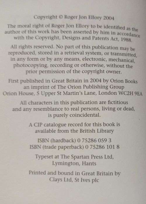 Ghostheart - Roger Jon Ellory - Hardcover - 344 Pages