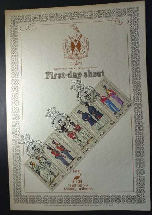 1983 Ciskei Military Uniforms First-day Sheet 1.8.8