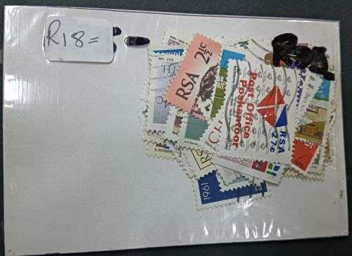 RSA 30 mixed stamps off paper used