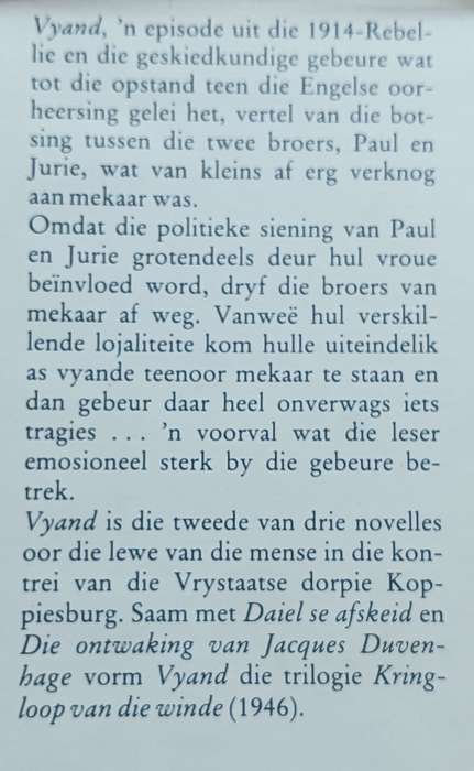 Vyand - C.M. van den Heever - Hardcover - 79 pages