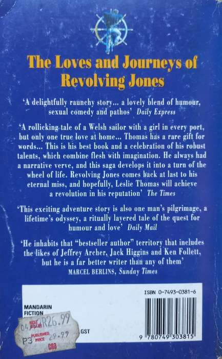 The Loves and Journeys of Revolving Jones - Leslie Thomas - Softcover - 437 Pages