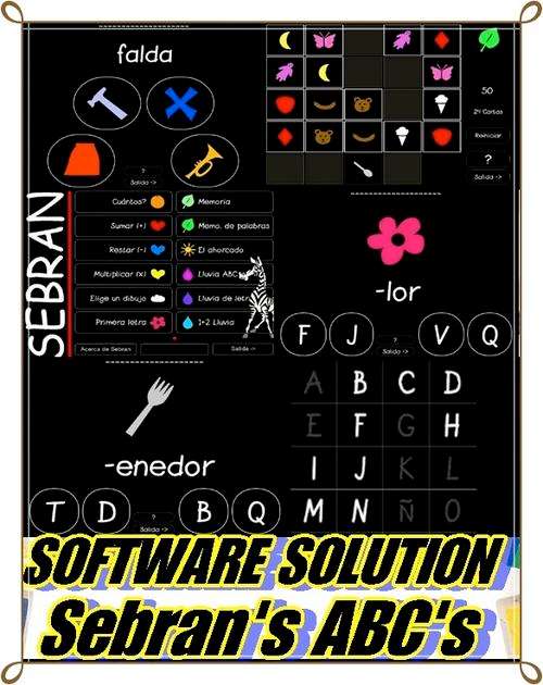 Sebran's ABC's for Kids PC alphabet, counting skills, and colors + fun games and Creative Pack Inc