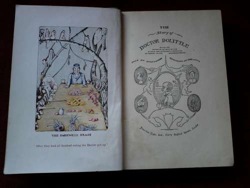The story of Doctor Dolittle as told by Hugh Lofting. H/C  1929