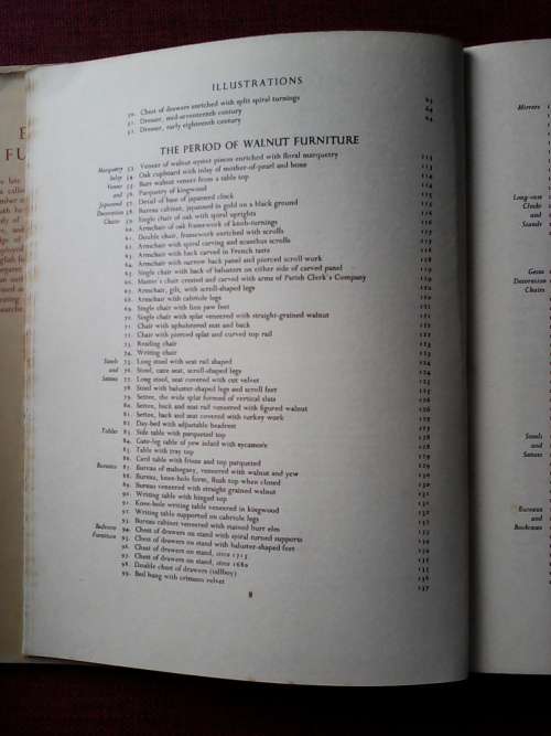 English Furniture by John C Rogers. H/C. 244 pp. 800gm  1949?