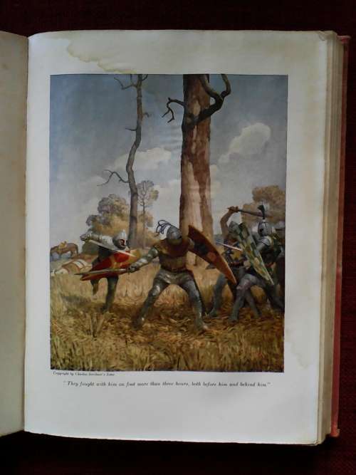 The Boy`s King Arthur edited by Sidney Lanier, illustrated by NC Wyeth. 1917. H/C.