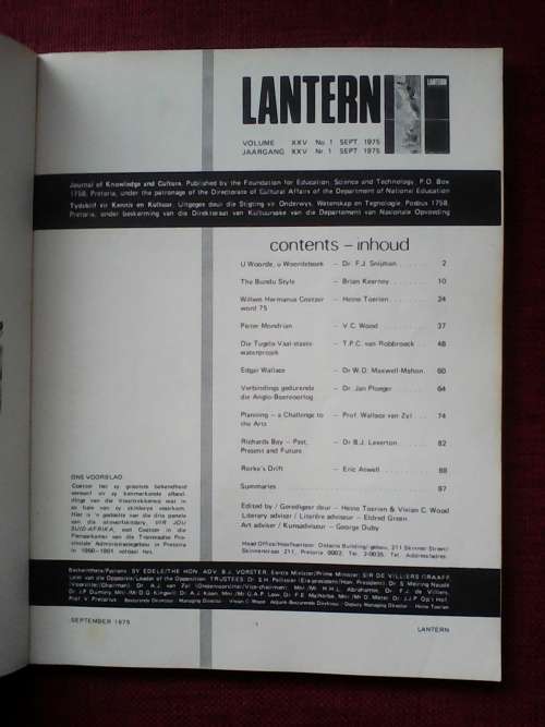 Lanterns (3) Sept 1975,Junie 1975,maart 1074 Aldie vir R100 +posgeld R60