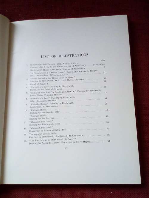 Rembrandt, the Jews and the Bible by Franz Landsberger. 1946. H/C. 189 pp.