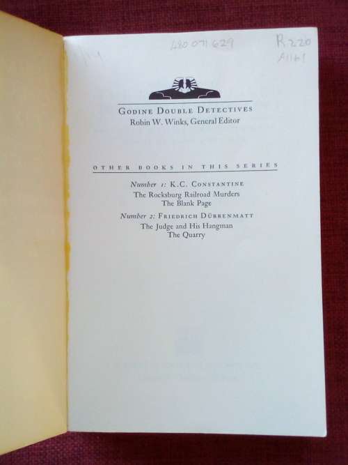 Two Mario Balzic Mysteries by KC Constantine. 1983. S/C. 185 pp. 500 g