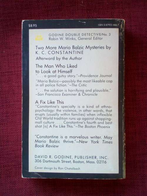Two Mario Balzic Mysteries by KC Constantine. 1983. S/C. 185 pp. 500 g