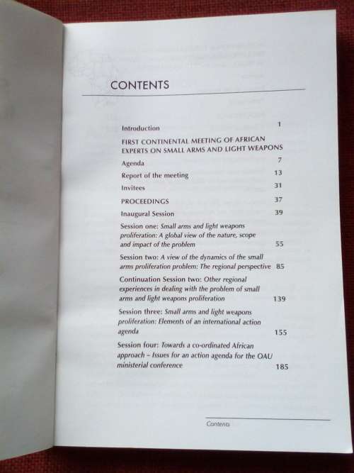 Small Arms and Light Weapons in Africa compiled by Euníce Reyneke. 2000. S/C. 287 pp.