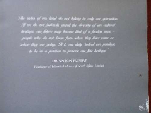 Our Threatened Heritage by André Pretorius. 1st 1997. Signed. Large format. 217 pp.