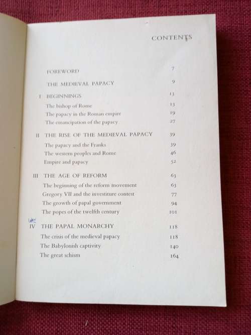 The Medieval Papacy by Geoffrey Barraclough. 1st 1968. S/C. 216 pp.