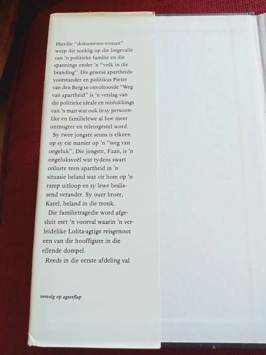 Die Verlore Vader deur JC Steyn. Eerste uitgawe 1985. H/B met stofomslag. 217 pp.