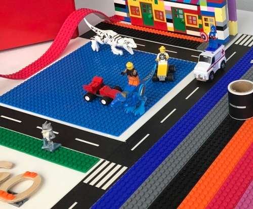 Road Car Tape - Great for Kids, 5m Sticker Roll for Cars, Stick to Floors and Walls, No residue