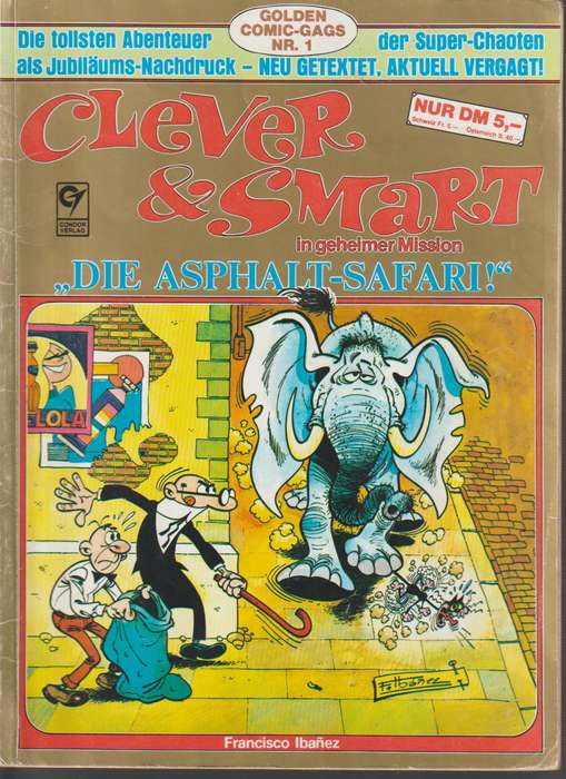 Golden comic gags Clever & Smart #1 die asphalt safari German comic book