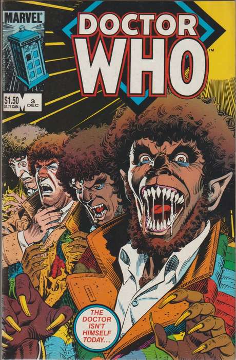 Mavel Comics Doctor Who #3 (1984) The Doctor isn`t Himself today rare vintage collectable