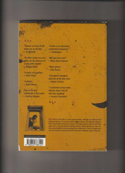 Ben Trovato  On The Run paperback book South Africa comedy humor rare collectable