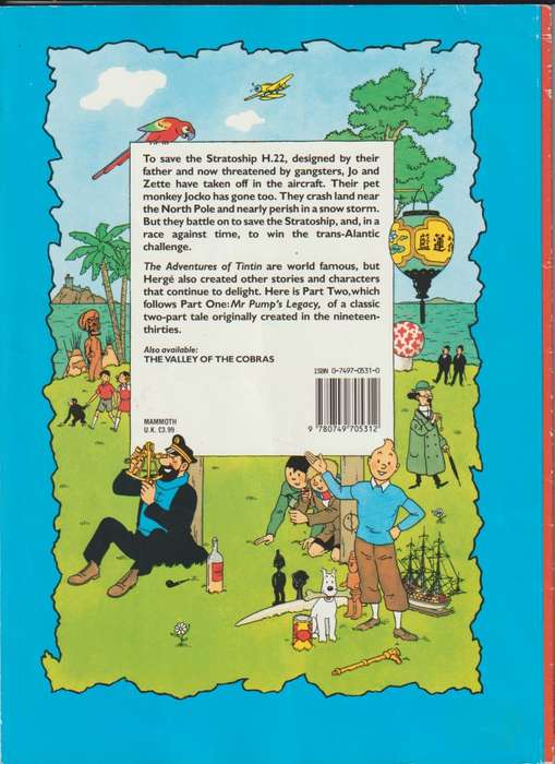 The adventures of Jo Zette & Jocko Destination New York by  Herge Creator of TinTin comic book