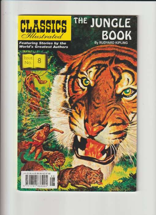 Classics Illustrated comic book The Jungle Book by Rudyard Kipling #8 (2016) collectable rare