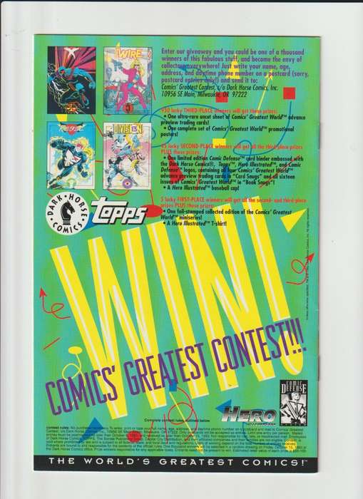 Dark Horse Comics Greatest World Mecha (1993) #1 rare old vintage collectable
