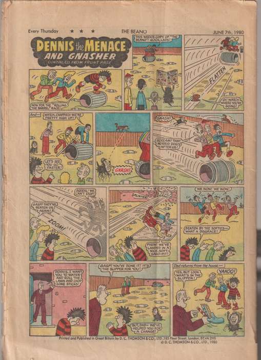 The Beano Comic book #977 old vintage rare collectable