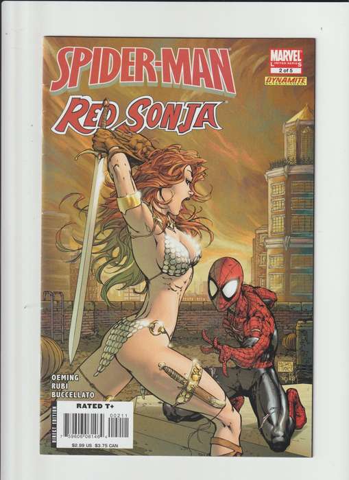 Marvel comic books Spider-Man Red Sonja (2007) #2A (bagged and boarded)