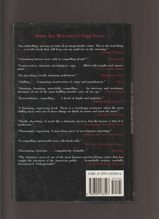 Blind Faith by Joe McGinniss book true crime mystery history law thriller murder