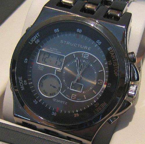 NEW STRUCTURE ANALOG AND DIGITAL  DUAL MOVEMENT QUARTZ