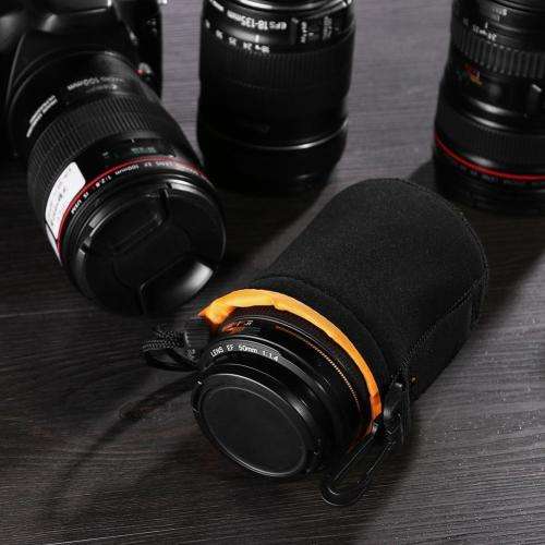 Waterproof Neoprene Lens Pouch Bag Protective Case for Digital SLR Camera SMALL