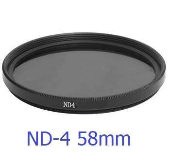 ND-4 Filter for lens with 58mm Filter Thread