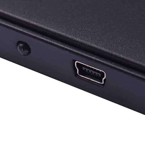Black USB 2.0 HDD Enclosure SSD Case for 2.5 Inch External SATA Hard Disk Drive for up to 2TB