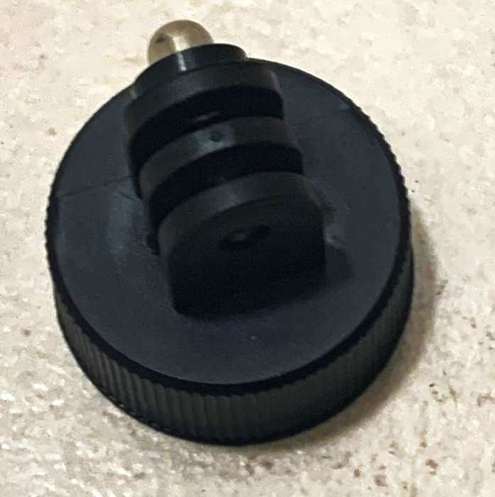 Plastic Bottle Cap Mount Tripod Adapter Holder For GOPRO HERO5 4 3 2 1 SJCAM (Black)