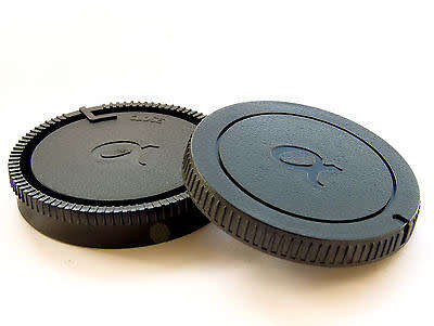 SONY ALPHA AF DSLR A Mount A900 A850 A700 A580 A550 Lens Cap & Body Cap Set
