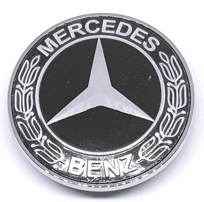 MB Bonnet Emblem Black/Black/Chrome