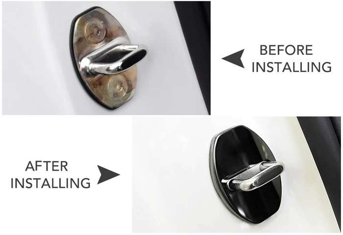 4 pcs Door Lock Decoration Cover - for AUDI & VW