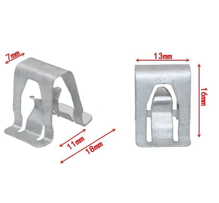 2x Universal Metal Auto Clips