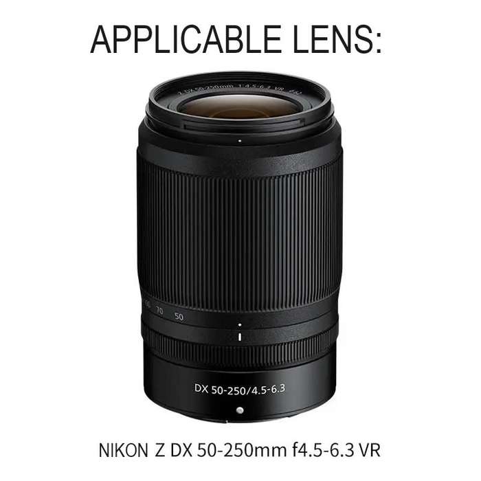 Generic used Lens Hood for Nikon Z DX 50-250mm f/4.5-6.3 VR