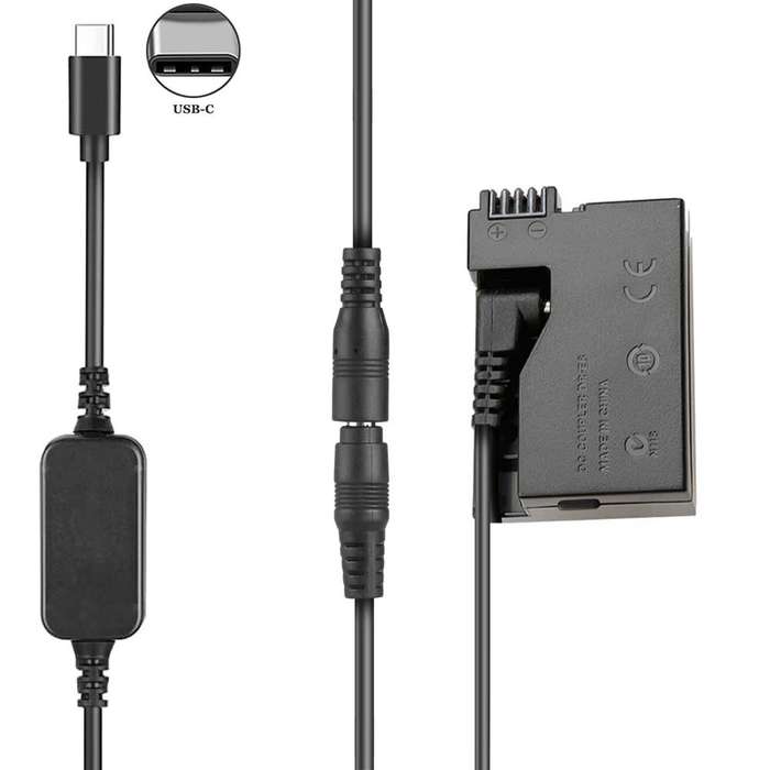 Power Bank LP-E8 TYPE-C Cable DR-E5 ACK-E8 DC Coupler for Canon 550D 600D 650D 700D etc.