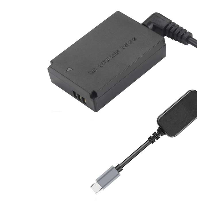 Power Bank LP-E12 Type C Cable DR-E12 ACK-E12 DC Coupler -Canon EOS M M2 M10 M100 M200 M50 M50 MK 2