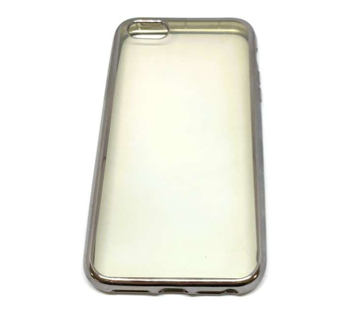 Grey Glossy Silicon Soft Protector Rubber TPU PC Cover Case For iPhone 5 5S