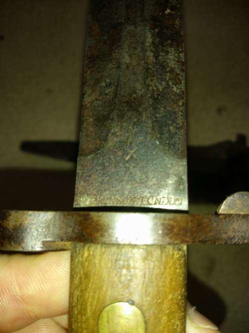 Wilkinson London WW1 1881-1907 Bayonet with leather scabbard