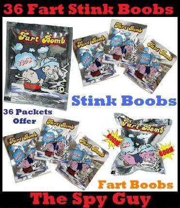Stink Bombs x36 Packets Fart Bombs Stinky Bombs made for Great Funny Fun