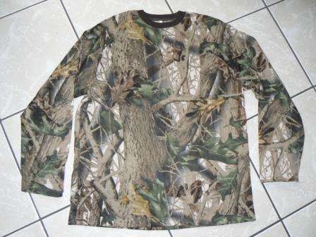 T-Shirt (L) LONG SLEEVE in Real Tree Print Ideal Hunting, War Game and Casual Wear