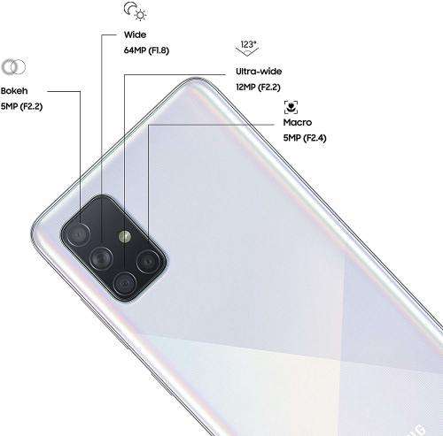 Samsung Galaxy A71 - Dual Sim - 128GB / 8GB RAM - Prism Crush Blue (New-Sealed Stock)