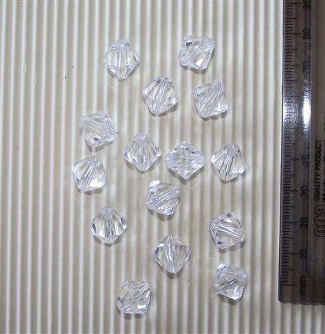 Acrylic Crystals, Diamond - 12mm, 10 per pack