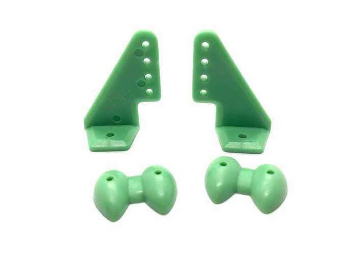 control horns x 2 Green per set