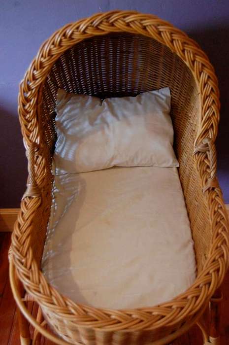 Vintage Baby Cane Cot