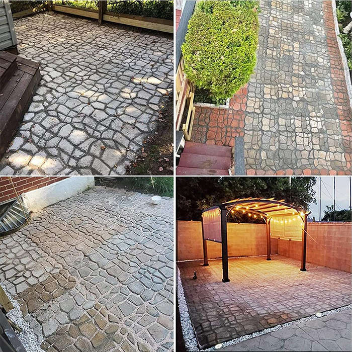 Reusable Concrete Molds Floor Tiles, Cement, Granite Plastic Molds