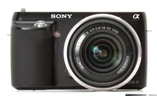 Sony NEX-F3 mirrorless camera with accessories - revised